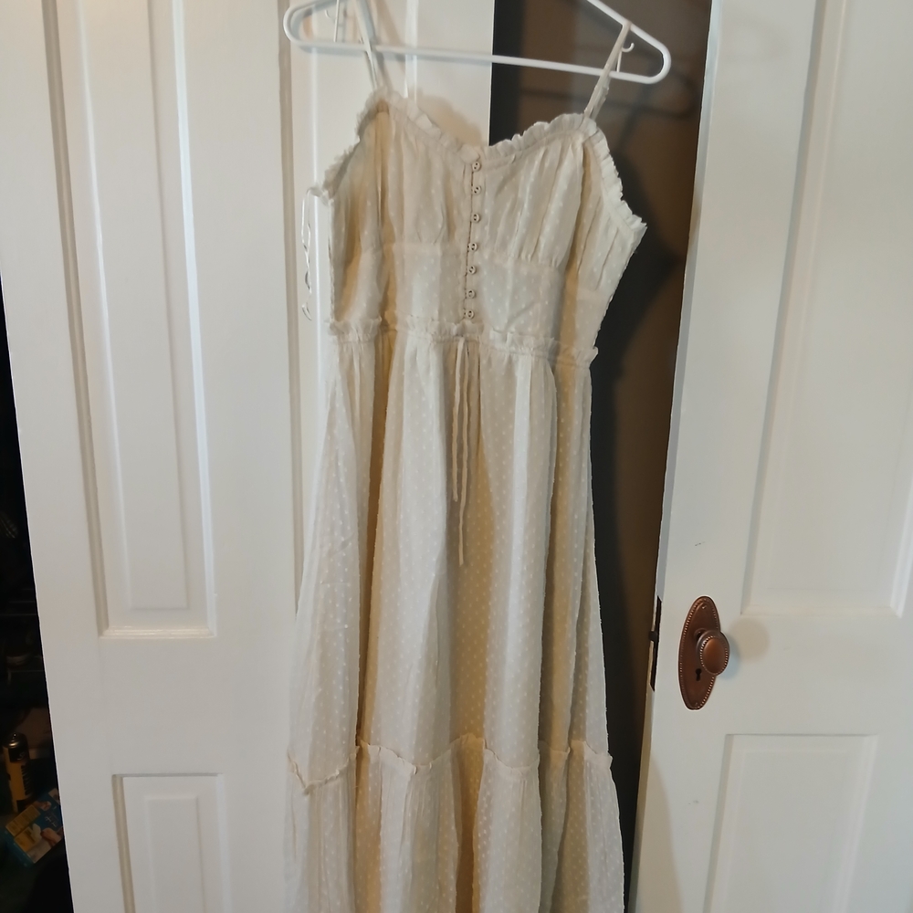 Patrons of Peace Cream Casual Dress